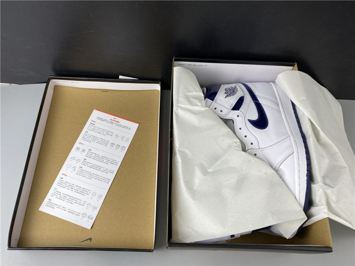 jordan 1 retro high og "metallic navy" 555088-106