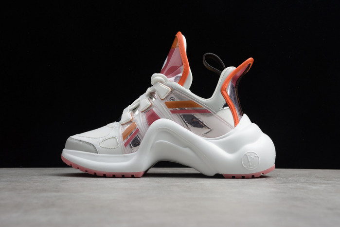 lovt white orange sneaker