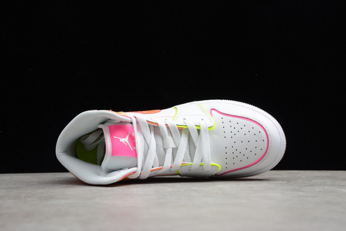 air jordan 1 mid gs "edge glow" 2020 - cv4611 100