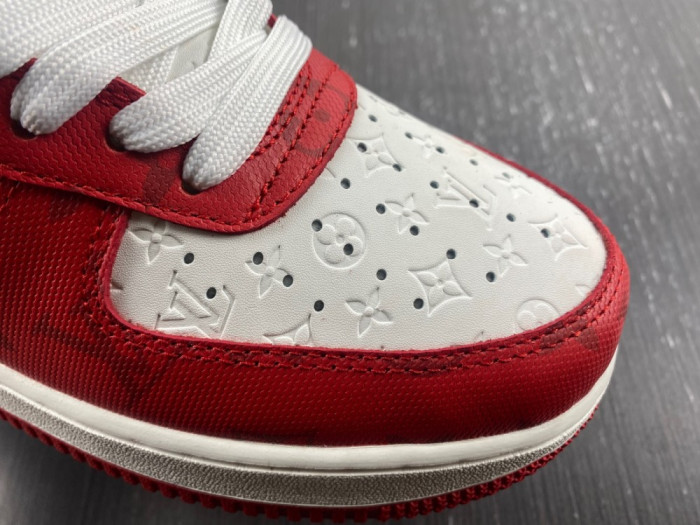 l**isV*t*n x nike air force lv white red