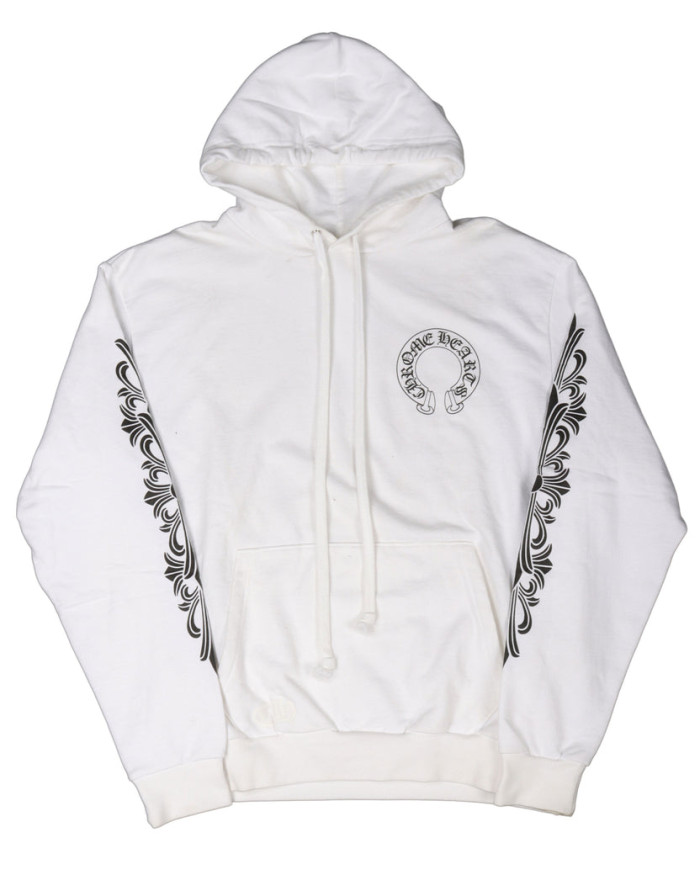 Ch*0me He**ts horseshoe floral zip up hoodie